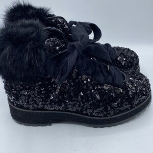 Agl APRESKI Special‎ black sequined boots